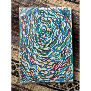 Original‎ Abstract Painting 7x10" Spiritual Aura – Vibrant Wall Art